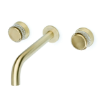 Смеситель для раковины Boheme Aura 152-2-MG-A золото матовое