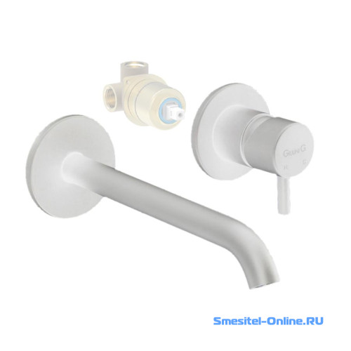 Фото Смеситель для раковины Giulini MyFuture F5920-18EPBO белый матовый 