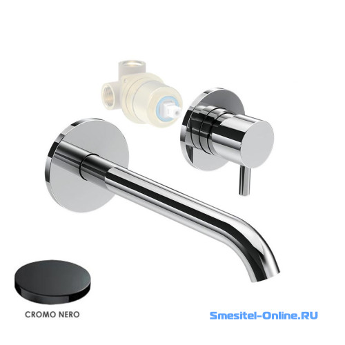 Фото Смеситель для раковины Giulini MyFuture F5920-18EPCRN черный глянцевый хром