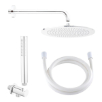 Душевая система Giulini Futuro FKD0525XBO белый матовый