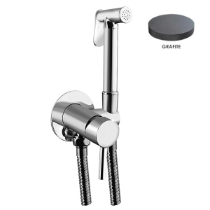 Смеситель с гигиеническим душем Giulini Futuro FSH23EPGF графит матовый