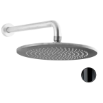 Верхний душ Giulini Doccia F1707-25CRNS черный матовый хром