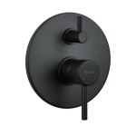 Смеситель для ванны и душа Giulini Futuro F6564-2EPNO черный матовый