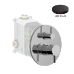 Смеситель для ванны и душа Giulini MyFuture F5964-2EPNO черный матовый