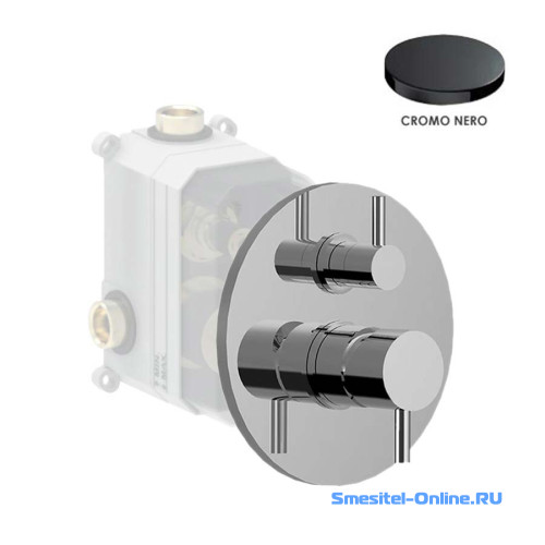 Фото Смеситель для ванны и душа Giulini MyFuture F5964-2EPCRN черный глянцевый хром