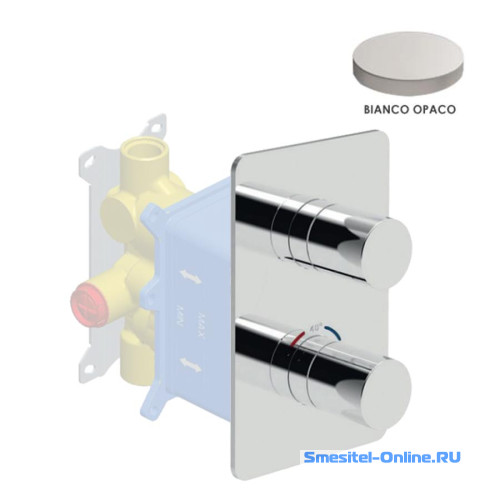 Фото Смеситель для ванны и душа Giulini F8276EPBO белый матовый