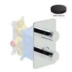 Смеситель для ванны и душа Giulini F8276EPNO черный матовый