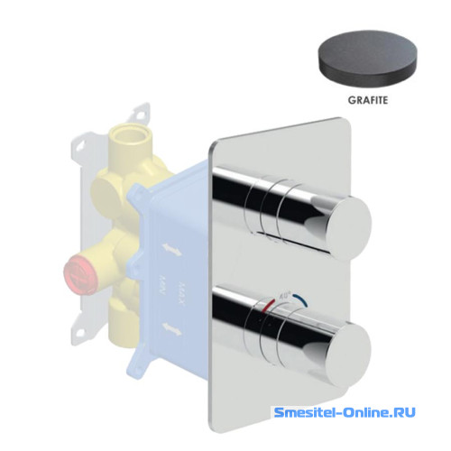 Фото Смеситель для ванны и душа Giulini F8276EPGF графит матовый