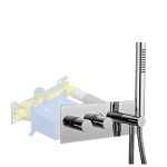 Смеситель для ванны и душа Giulini Doccia 8278 хром