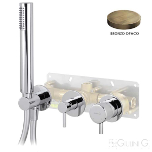 Смеситель для ванны и душа Giulini My Future F59X5301EPBROP бронза матовая Смеситель для ванны и душа Giulini My Future F59X5301EPBROP бронза матовая