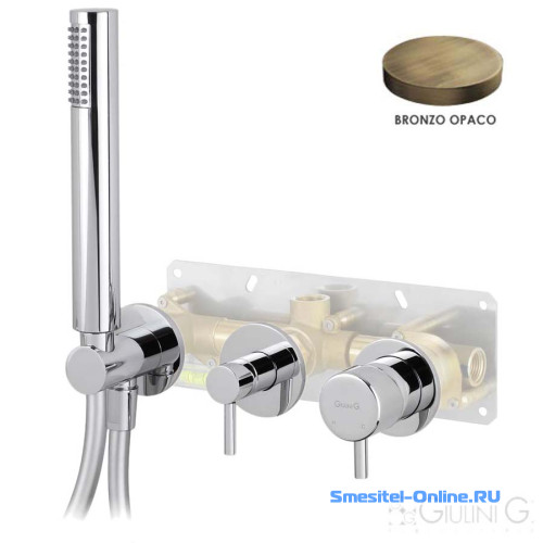 Фото Смеситель для ванны и душа Giulini My Future F59X5301EPBROP бронза матовая