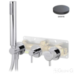 Смеситель для ванны и душа Giulini My Future F59X5301EPGF графит матовый