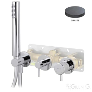 Смеситель для ванны и душа Giulini My Future F59X5302EPGF графит матовый Смеситель для ванны и душа Giulini My Future F59X5302EPGF графит матовый