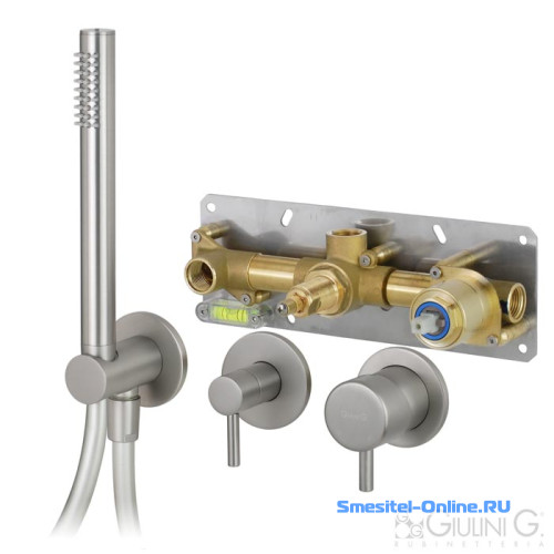 Фото Смеситель для ванны и душа Giulini My Future 59X5301 никель матовый