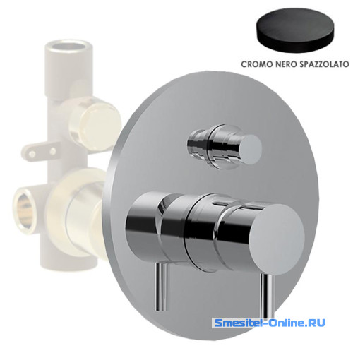 Фото Смеситель для ванны и душа Giulini My Future черный матовый хром