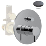 Смеситель для ванны и душа Giulini My Future F5963EPGF графит матовый