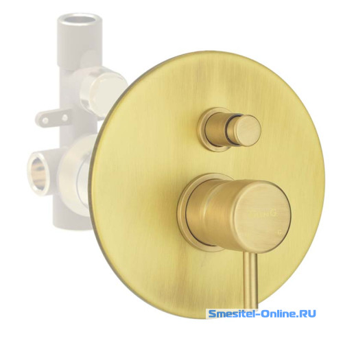 Фото Смеситель для ванны и душа Giulini My Future F5963EPOSP золото брашированный