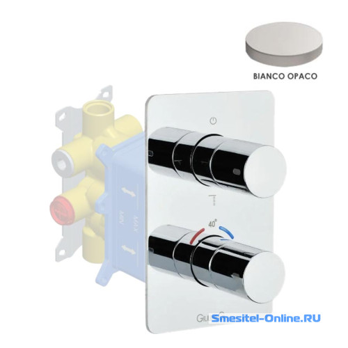 Фото Смеситель для ванны и душа Giulini F8277EPBO белый матовый