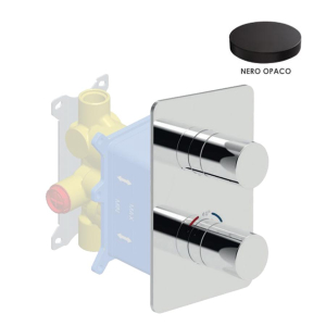 Смеситель для ванны и душа Giulini F8277EPNO черный матовый