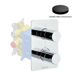 Смеситель для ванны и душа Giulini F8277EPCRNS черный матовый хром