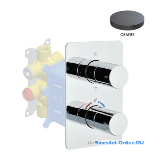 Фото Смеситель для ванны и душа Giulini F8277EPGF графит матовый