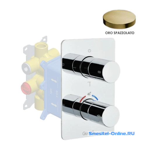 Фото Смеситель для ванны и душа Giulini F8277EPOSP золото брашированный