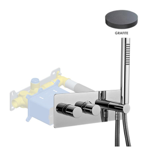 Смеситель для ванны и душа Giulini Termostatico F8278EPGF графит матовый