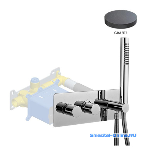 Фото Смеситель для ванны и душа Giulini Termostatico F8278EPGF графит матовый