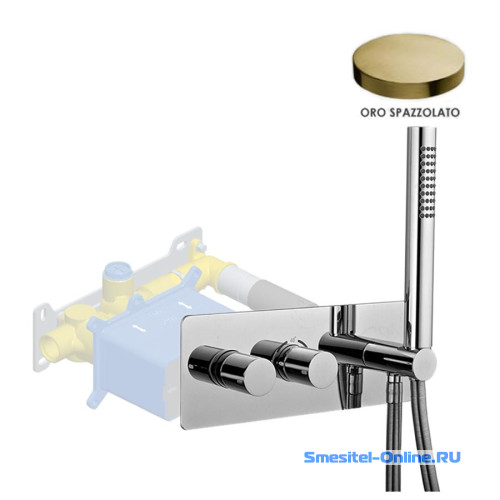Фото Смеситель для ванны и душа Giulini Termostatico F8278EPOSP золото брашированный