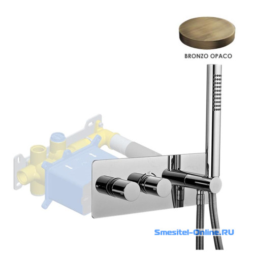 Фото Смеситель для ванны и душа Giulini Termostatico F8279EPBROP бронза матовая