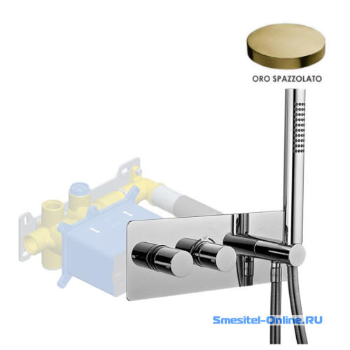 Фото Смеситель для ванны и душа Giulini Termostatico F8279EPOSP золото брашированный