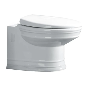 Унитаз Boheme Puro 954-CR белый, с узором хром, без сиденья