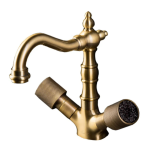 Смеситель для раковины Boheme Royal Cristal 312-Royal/CRSTBlack бронза 