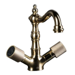 Смеситель для раковины Boheme Royal Crista 292-Royal/CRSTblack золото