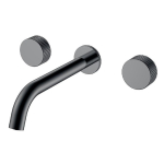 Смеситель для раковины Boheme Stick 152-2-SGM.3 оружейная сталь глянцевая