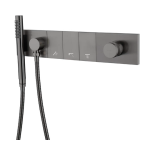 Смеситель для ванны Boheme Zodiac 132-SYS-GM оружейная сталь