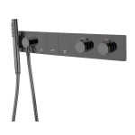 Смеситель для ванны Boheme Zodiac 133-SYS-SGM оружейная сталь глянцевая