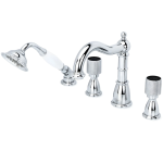 Смеситель на борт ванны Boheme Royal Cristal 396-Royal/CRSTblack хром