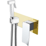 Гигиенический душ со смесителем Boheme Q 147-GCR.2 золото, хром