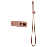 Смеситель для ванны и душа Boheme Fusion Termo 131-SYS-CB медь браш
