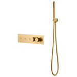 Смеситель для ванны и душа Boheme Fusion Termo 131-SYS-MG золото матовое