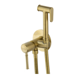 Смеситель с гигиеническим душем Wonzon&Woghand Tor WW-88829073-BG брашированное золото 
