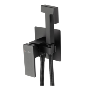 Смеситель с гигиеническим душем Wonzon&Woghand Cube 2.0 WW-88829068-MB черный матовый 