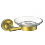 Мыльница с держателем WONZON & WOGHAN SIMPLE, Брашированное золото (WW-6522-BG)