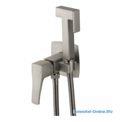 Фото Смеситель с гигиеническим душем Wonzon&Woghand Flex WW-88829072-BN брашированный никель