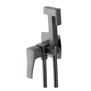 Смеситель с гигиеническим душем Wonzon&Woghand Flex WW-88829072-BGM  темный графит  
