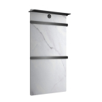 Полотенцесушитель электрический Wonzon&Woghand Stuttgart WW-A504W-GM темный графит (с каменной плитой - белый мрамор)