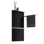 Полотенцесушитель электрический Wonzon&Woghand Stuttgart WW-A504-BG брашированное золото (с каменной плитой - черный мрамор)