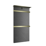 Полотенцесушитель электрический Wonzon&Woghand Stuttgart WW-A504G-BG брашированное золото (с каменной плитой - серый мрамор)