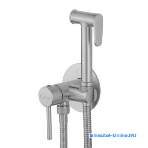 Фото Смеситель с гигиеническим душем Wonzon&Woghand Stick WW-88829902-BN брашированный никель